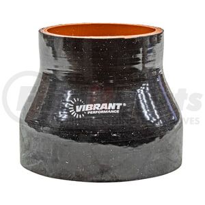 2764 by VIBRANT PERFORMANCE - 4 Ply Reducer Coupling; 2.5 in. x 3.5 in. x 3 in. Long; Black;