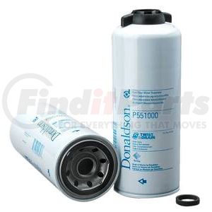 Donaldson P551000 Fuel Filter Fuel Water Separator Filter - 9.92 in., Water Separator Type, Spin-On Style, Composite Media