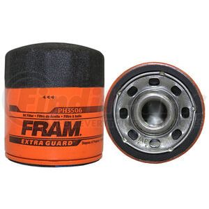 PH3506 by FRAM - Engine Oil Filter - Spin-On, 3.36" Height, 2.98" OD, Threaded, Anti-Drain Valve