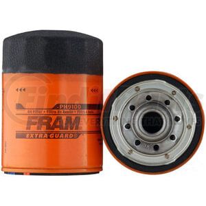PH9100 by FRAM - Engine Oil Filter - Spin-On, 5.13" Height, 3.66" OD, Standard Thread, 9-15 PSI Bypass