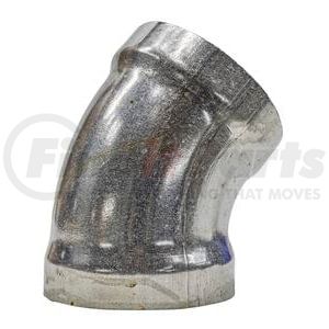 T40591C by ALLEGHENY VALVE & COUPLING - Bend: 4" 45° Aluminum Short Radius - TUBE-FLOW -