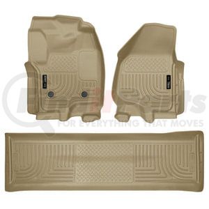 Husky 99713 Floor Liner Weatherbeater - Front & 2nd Seat Floor Liners (Footwell Coverage)