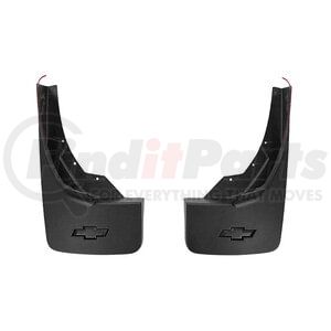 23387353 by CHEVROLET - Mud Flap - Rear, Grained with Bowtie Logo for 2014-2019 Chevrolet Silverado
