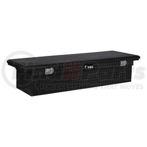 EC10592 by UWS - Gloss Black Aluminum 72" Truck Tool Box with Low Profile (Heavy Packaging)
