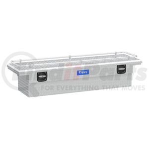 SL-69-LP-R by UWS - Bright Aluminum 69" Secure Lock Crossover Truck Tool Box with Low Profile & Rail