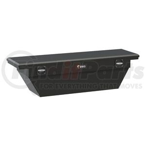 SLD-69-A-LP-MB by UWS - Matte Black Aluminum 69" Deep Angled Secure Lock Truck Tool Box with Low Profile
