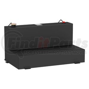 ST-75-L-MB by UWS - Matte Black 75-Gallon L-Shape Steel Transfer Tank