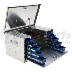 TBC-38-DS by UWS - Bright Aluminum 38" Utility Chest Box with Drawers
