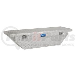 UWS TBS-60-A-LP Truck Bed Rail-To-Rail Tool Box Bright Aluminum 60" Angled Truck Tool Box with Low Profile (LTL Shipping