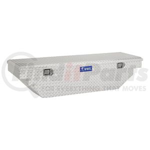 UWS TBS-60-A Truck Bed Rail-To-Rail Tool Box Bright Aluminum 60" Angled Crossover Truck Tool Box (LTL Shipping Only)