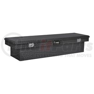 UWS TBS-66-BLK Truck Bed Rail-To-Rail Tool Box Gloss Black Aluminum 66" Crossover Truck Tool Box (LTL Shipping Only)