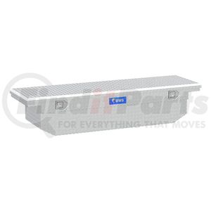 TBS-69-A-LP by UWS - Bright Aluminum 69" Angled Truck Tool Box with Low Profile (LTL Shipping Only)