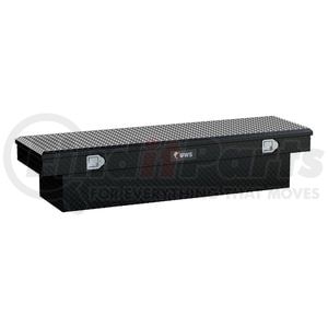 TBS-69-BLK by UWS - Gloss Black Aluminum 69" Crossover Truck Tool Box (LTL Shipping Only)