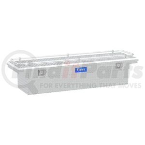 TBS-69-LP-R by UWS - Bright Aluminum 69" Crossover Truck Tool Box with Low Profile & Rail