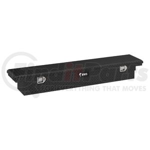 TBS-69-SL-LP-B by UWS - Gloss Black Aluminum 69" Slim Truck Tool Box, Low Profile (LTL Shipping Only)