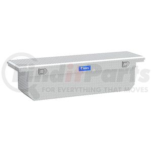 TBSD-72-A-LP by UWS - Bright Aluminum 72" Deep Angled Crossover Truck Tool Box with Low Profile