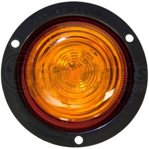 M207FA by PETERSON LIGHTING - 2.5" Round 5-Diode LumenX Clearance/Marker Light, Amber Lens, with Flange, AMP, Bulk Pack