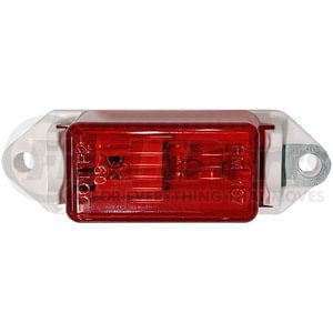 107WR by PETERSON LIGHTING - Incandescent Marker/ Clearance, White, Rectangular, 3.18"X1.00", red, poly bag