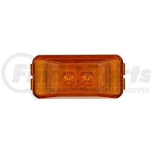 153A by PETERSON LIGHTING - LED Marker/ Clearance, P2, Rectangular, 2.50"X1.21", amber, poly bag