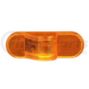 352A by PETERSON LIGHTING - Incandescent Mid-Turn Side Marker, Oval, 6.5"X2.25", amber, poly bag