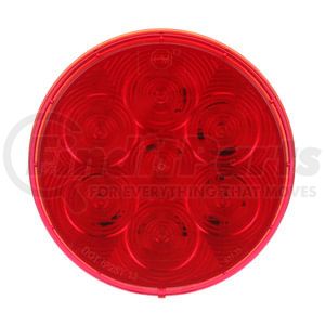 817R-7 by PETERSON LIGHTING - 817R-7/818R-7 LumenX® 4" Round LED Stop, Turn and Tail Lights, AMP - Red Grommet Mount