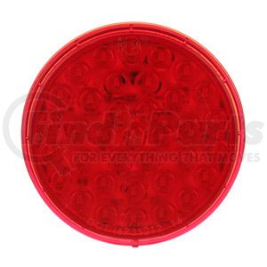 817R-36 by PETERSON LIGHTING - 817R-36/818R-36 Series Piranha&reg; LED 4" Round LED Stop, Turn and Tail Lights, AMP - Red Grommet Mount