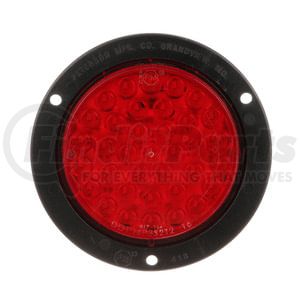 818R-36 by PETERSON LIGHTING - 817R-36/818R-36 Series Piranha&reg; LED 4" Round LED Stop, Turn and Tail Lights, AMP - Red Flange Mount