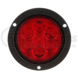 818R-7 by PETERSON LIGHTING - 817R-7/818R-7 LumenX® 4" Round LED Stop, Turn and Tail Lights, AMP - Red Flange Mount