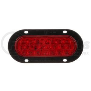 822R-22 by PETERSON LIGHTING - 821A-22/822A-22 Series Piranha&reg; LED 6" Oval Stop/Turn/Tail and Amber Park/Turn Light - Red Flange Mount