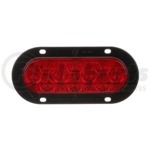 822R-10 by PETERSON LIGHTING - LED Stop/Turn/Tail, Oval, Flange-Mount 7.88"X3.63", Multi-volt, red, poly bag