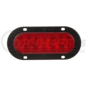 822R-7 by PETERSON LIGHTING - LED Stop/Turn/Tail, Oval, Flange-Mount 7.88"X3.63", red, poly bag