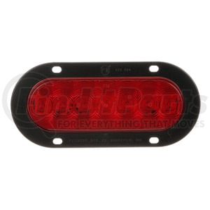 823R-7 by PETERSON LIGHTING - LED Stop/Turn/Tail, Oval, AMP, Flange-Mount 7.88"X3.63", red, poly bag
