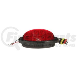 882K-7-MV by PETERSON LIGHTING - LED Stop/Turn/Tail & Back-Up Light, Round, Grommet-Mount w/ Plug, Kit 4" Multi-volt, red + white, poly bag