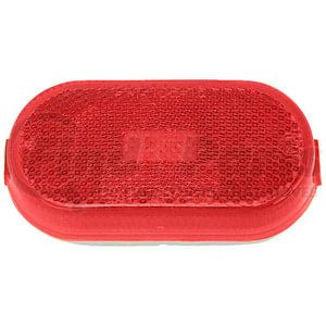 M106R by PETERSON LIGHTING - Incandescent Marker/ Clearance, 2 Bulb, Oval, w/ Reflex, 4.07", red, bulk pack