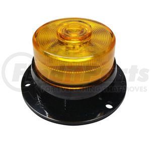 M165SA by PETERSON LIGHTING - LED Marker/ Clearance, PC-Rated, Round, Side Marker Flange, 2", amber, bulk pack