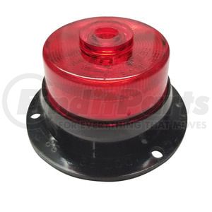 M165SR by PETERSON LIGHTING - LED Marker/ Clearance, PC-Rated, Round, Side Marker Flange, 2", red, bulk pack