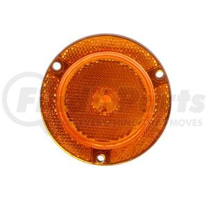 M189FA-AMP by PETERSON LIGHTING - LED Marker/ Clearance, P2, Round, AMP, Reflex, w/ Flange, 2.5", amber, bulk pack