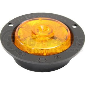 M195FA by PETERSON LIGHTING - LED Marker/ Clearance, PC-Rated, Round, AMP, w/ Flange, 2.0", amber, bulk pack