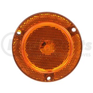 M189FA-CLP by PETERSON LIGHTING - LED Clear Light, Single Diode, w/ Reflex, Flange, 2.5", amber, bulk pack