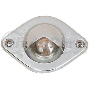 M437 by PETERSON LIGHTING - Incandescent License/ Utility Light, Oblong, Chrome, 3.0625"X2.25", white, bulk pack