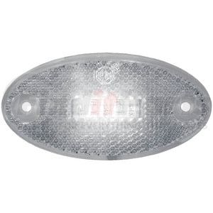 P1200C by PETERSON LIGHTING - LED Front End Outline Marker, Oval, ECE, w/ Reflex, 3.94"X1.97", Multi-volt, white, poly bag