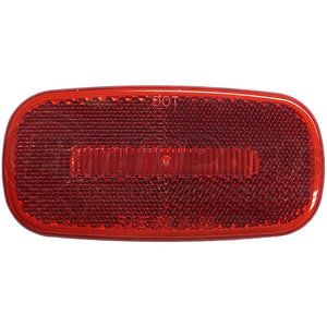 V180R by PETERSON LIGHTING - 180 Series Piranha&reg; LED Oval LED Clearance/Side Marker Light with Reflex - Red, LED Clearance/Marker with Reflex