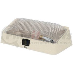 V385S by PETERSON LIGHTING - Incandescent Porch/ Utility Light, Rectangular, Clear Colonial White w/ Switch 6.375"X3.5", white + amber, Viz Pack