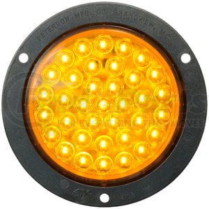 V418KTA by PETERSON LIGHTING - 417TA/418TA Series Piranha&reg; LED Amber Rear Turn Light - Amber Kit with Flange