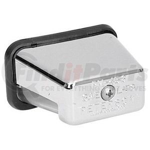 V436SX by PETERSON LIGHTING - Incandescent License Light, Stud Mount, Oblong, Chrome, 2.6875"X2.125", white, Viz Pack