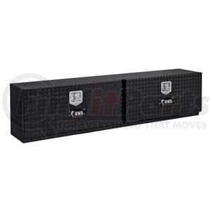 TBTS-96-BLK by UWS - Gloss Black Aluminum 96" Double-Door Topside Truck Tool Box