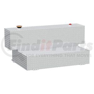 TT-100HH by UWS - Hammerhead-Style 100-Gallon Bright Aluminum L-Shape Transfer Tank