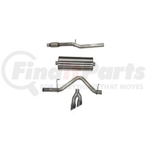 21030 by CORSA - 3.0in. Cat-Back Single Side Exit with Twin 4.0in. Polished Pro-Series Tips