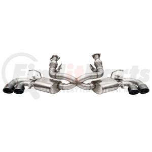 21100BLK by CORSA - 3.0in. Cat-Back 4 Valve Dual Rear Exit NPP Exhaust System with 4.5in. Polished Pro-Series Tips