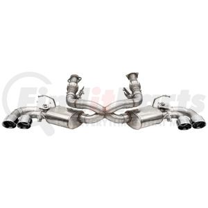 21100 by CORSA - 3.0in. Cat-Back 4 Valve Dual Rear Exit NPP Exhaust System with 4.5in. Polished Pro-Series Tips